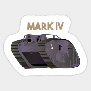 British WW1 Tank Mark IV Sticker